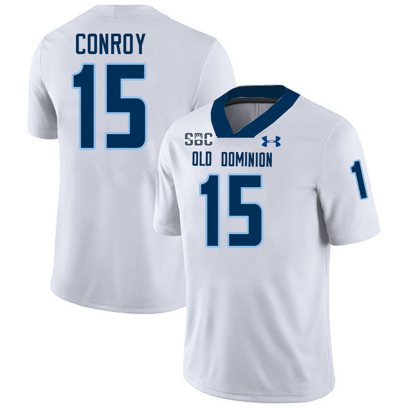 #15 Pat Conroy Old Dominion Monarchs College Football Jerseys Stitched-White